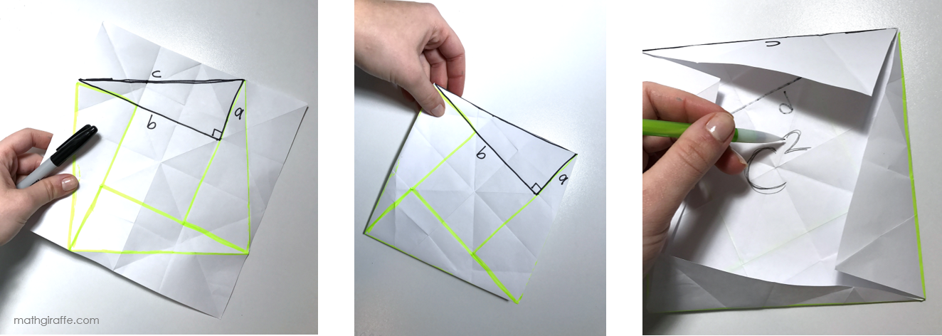 Hands-On Paper Folding for Pythagorean Theorem