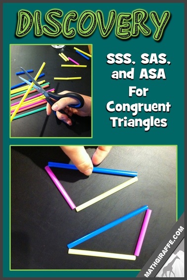 Discovering Congruent Triangles - SSS, SAS, and ASA