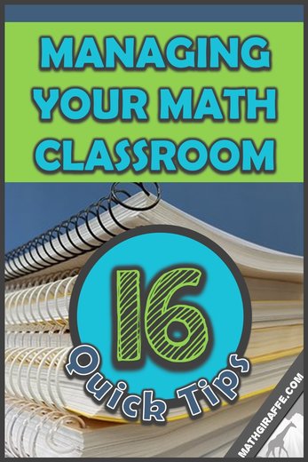 Classroom Management Tips & Tricks for Middle and High School Math
