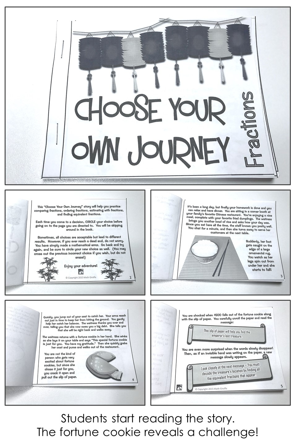 Math Choose Your Own Journey Booklets