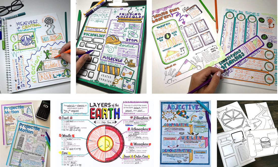 Doodle Notes help add the ART to STEM Classes
