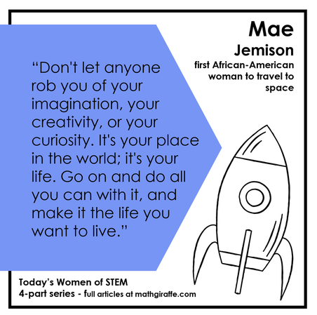 Today's Women in STEM series - Mae Jemison