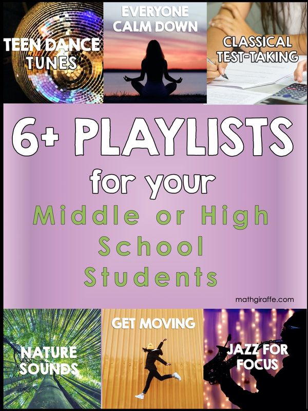 School Safe Playlists for Teens: Music for Middle and High School Classrooms - Playlists for Test Taking, Teen Dance, Active Brain Breaks, and more