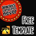 Always, Sometimes, or Never Activity Template