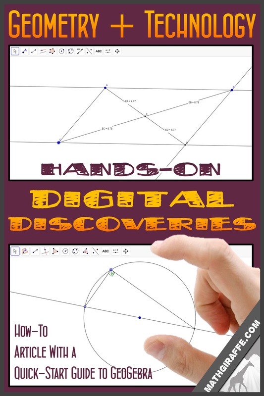 Inquiry Based Geometry: A Quick-Start Guide to using GeoGebra to let your students investigate geometric properties through hands-on digital discoveries