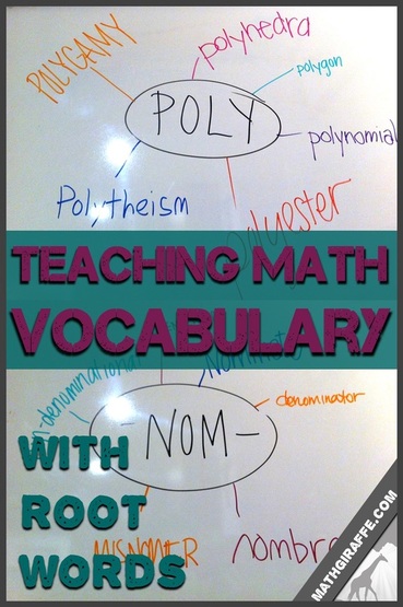 Teaching Vocabulary in Math Class Using Root Words