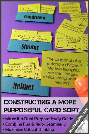 Different Ways to Use a Card Sort to Maximize Critical Thinking