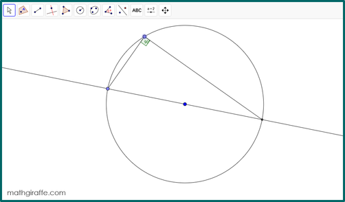 Discovery: Angles Inscribed in a Semicircle