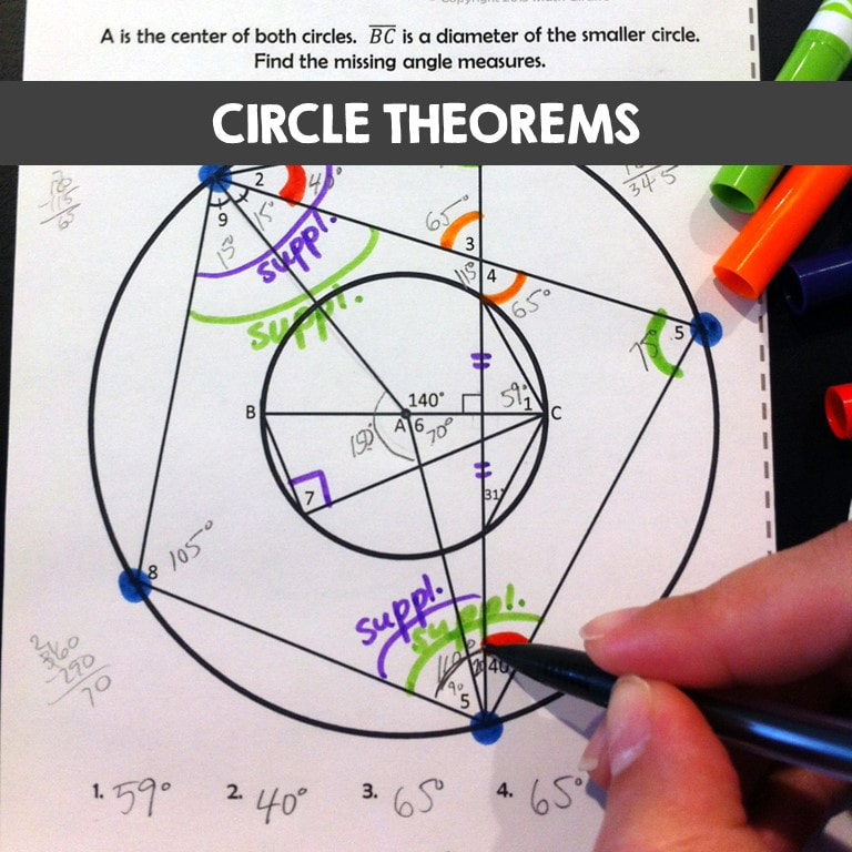circle theorems geometry activity