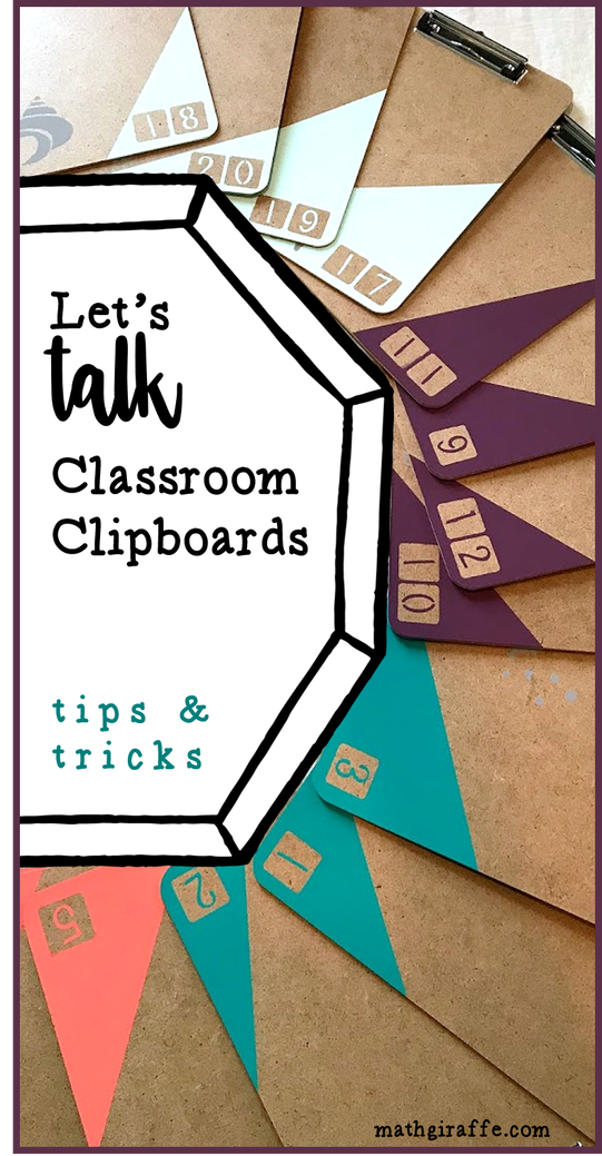 Better ways to make use of your class set of clipboards - tips and tricks
