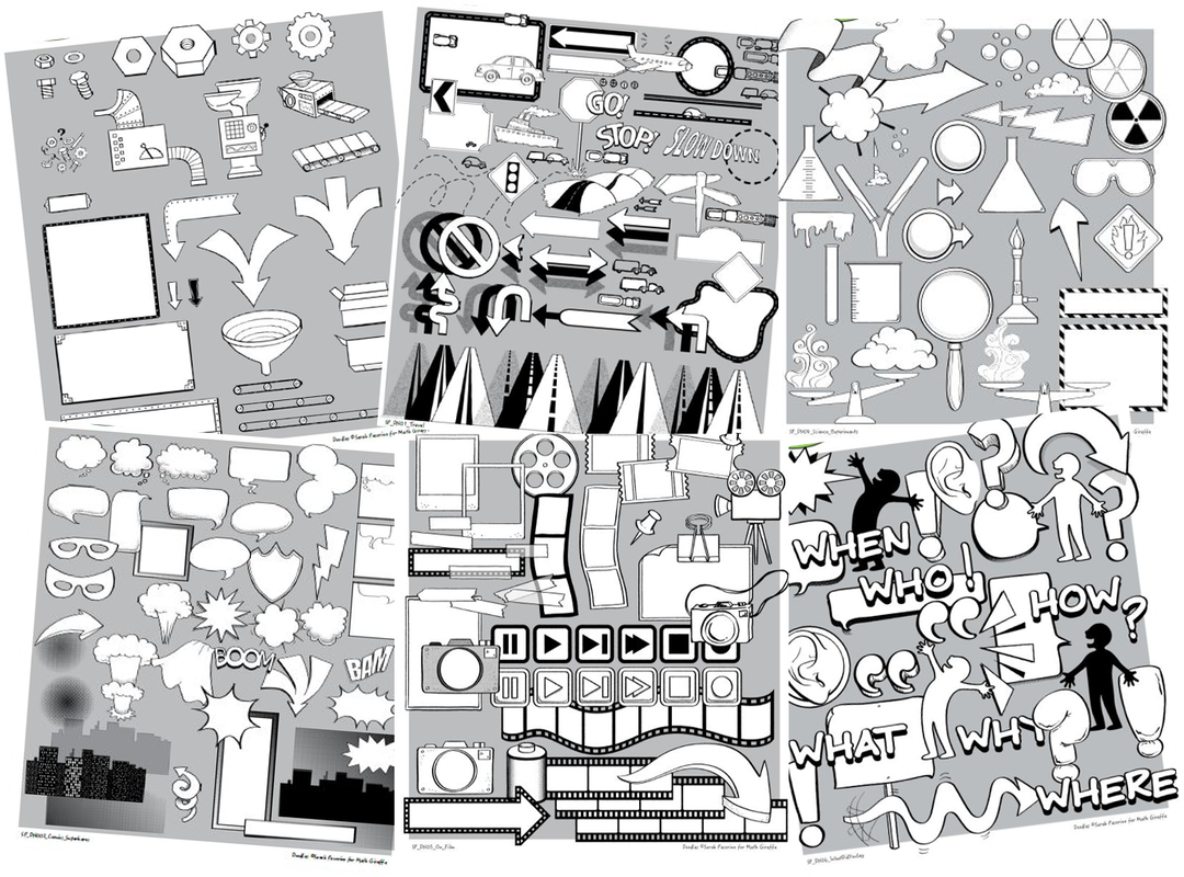 Doodle Notes Clip Art Graphics from the Doodle Note Club