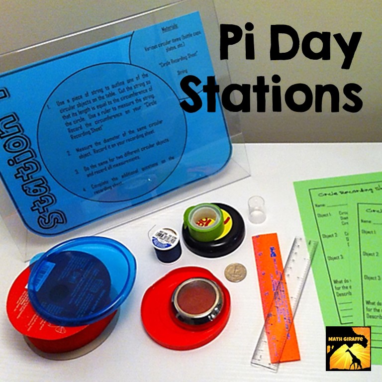 fun pi day learning stations