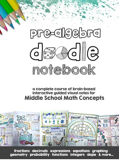 Pre Algebra Doodle Note Book