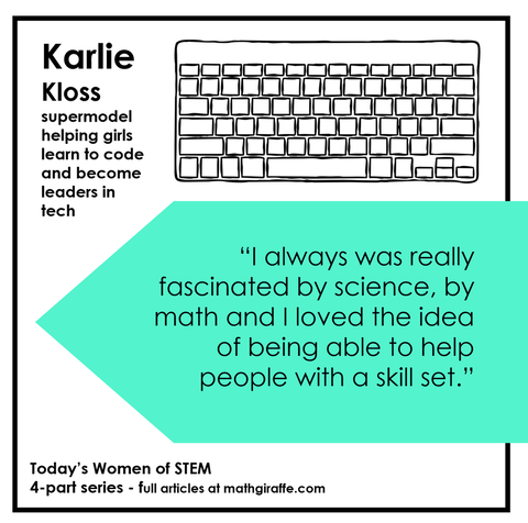 Today's Women in STEM series - Karlie Kloss