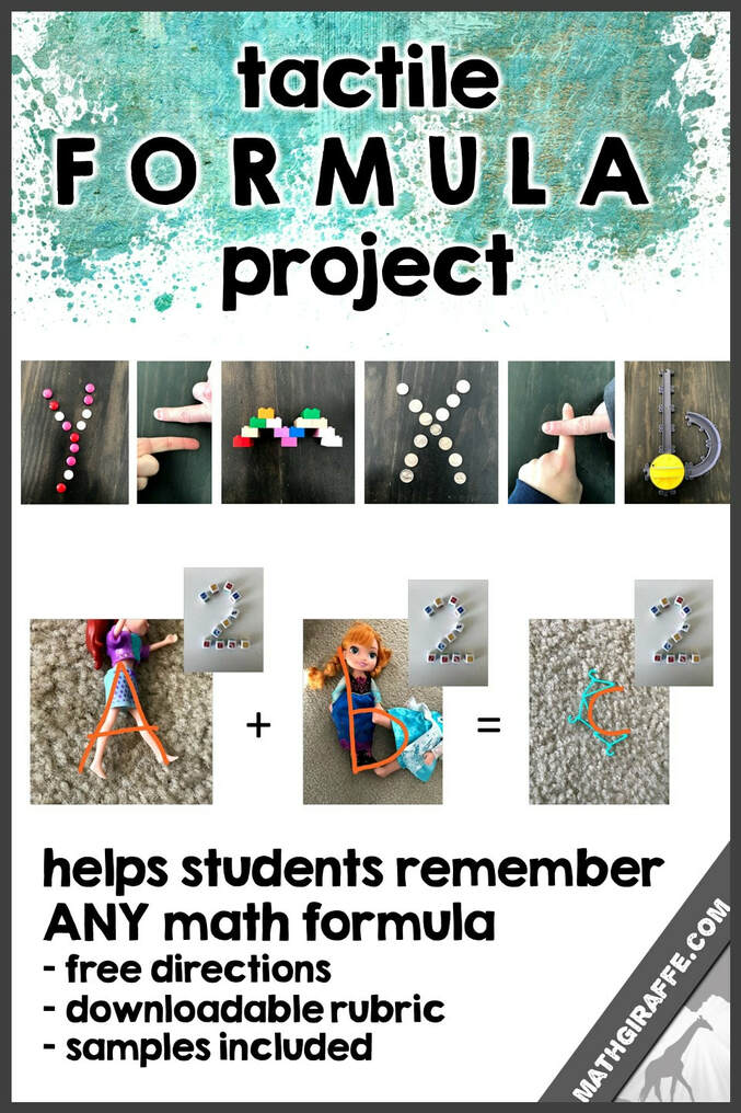 Students use hands-on materials to create a tactile formula and explain representations