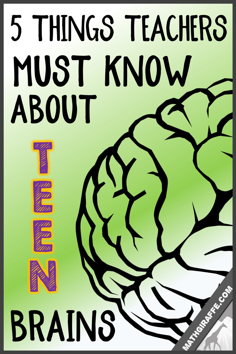 about teen brains - what we need to know as middle and high school teachers
