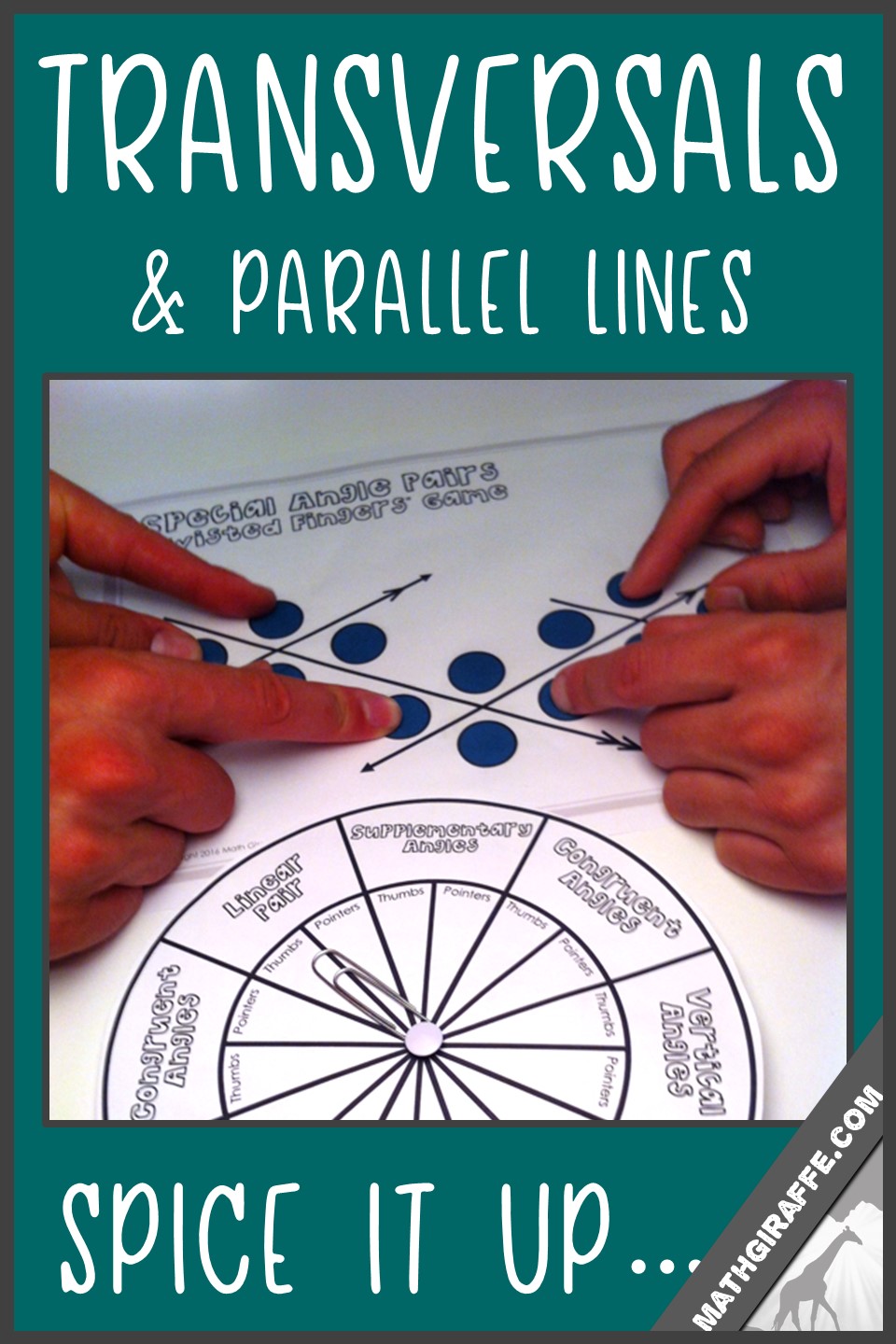 Fun Activities for Transversals, Special Angle Pairs, & Parallel Lines